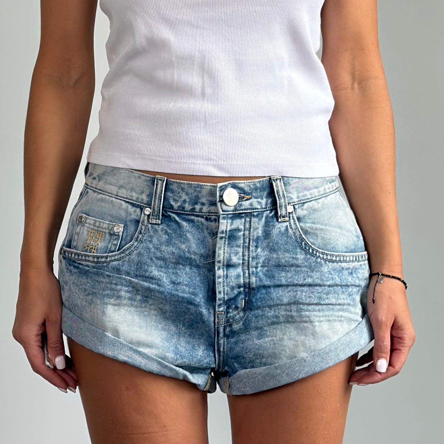 ONETEASPOON Sunset Blue Bandits - denim shorts