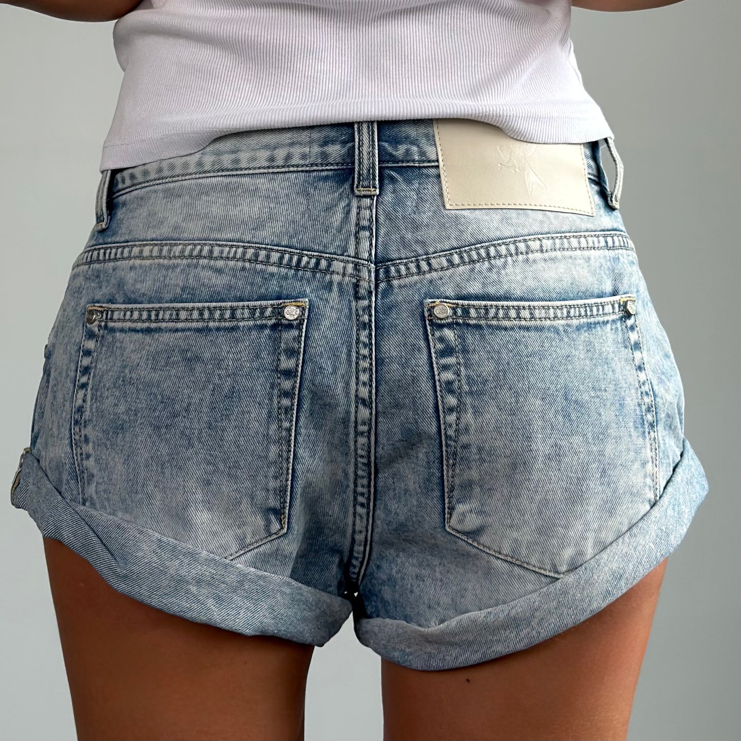 ONETEASPOON Sunset Blue Bandits - denim shorts