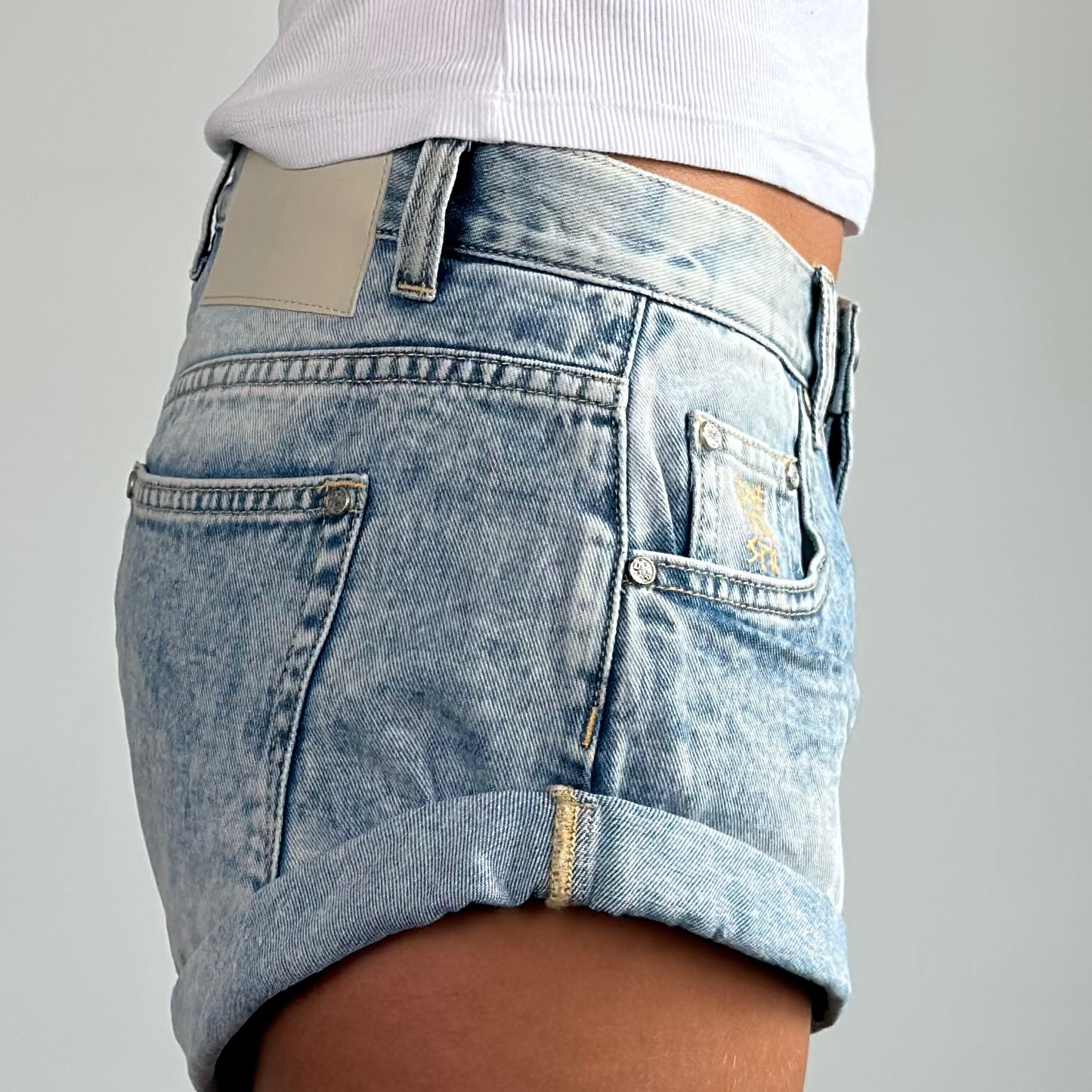 ONETEASPOON Sunset Blue Bandits - denim shorts