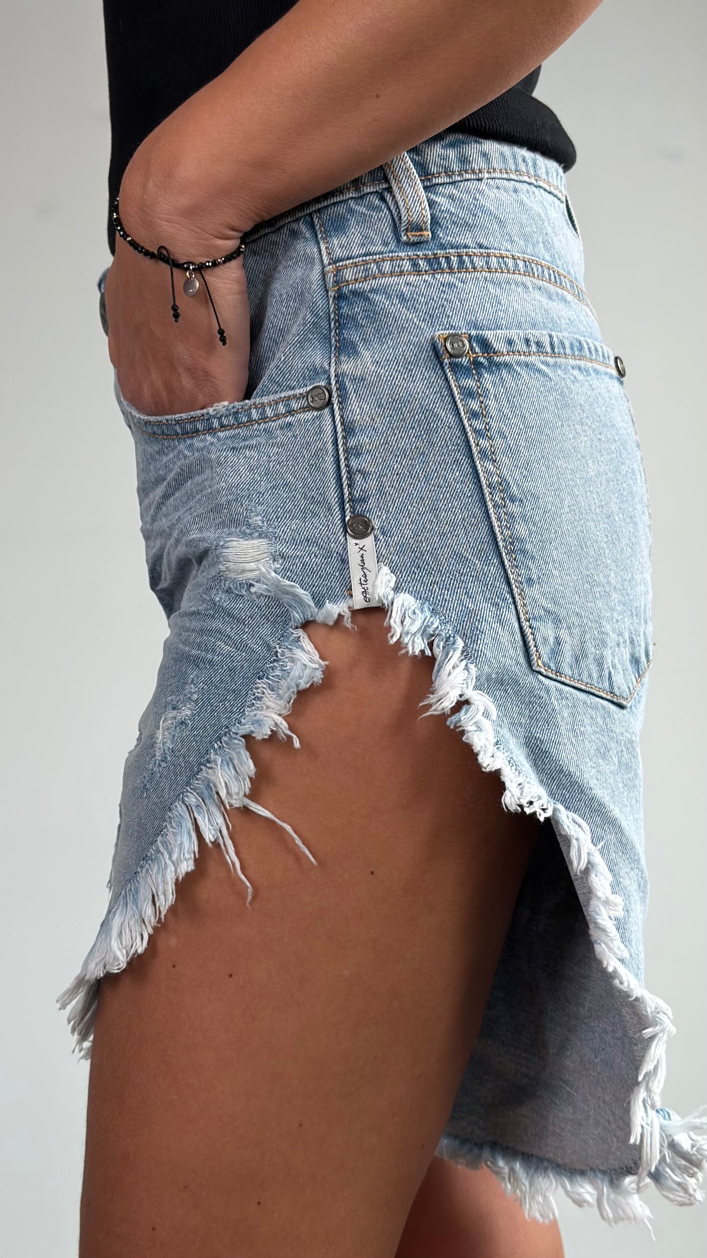 ONETEASPOON Riviera Blue Frankies - denim shorts