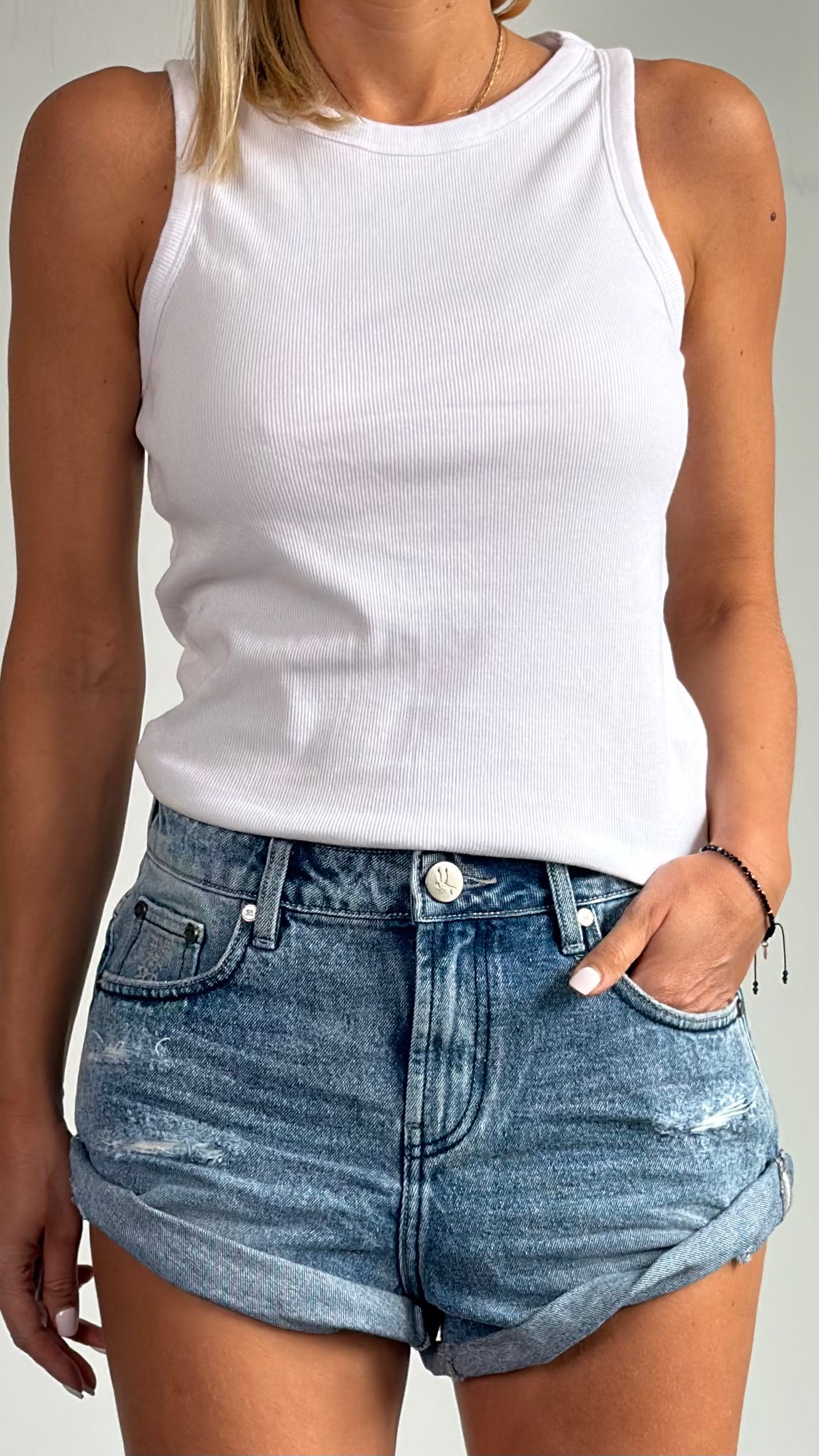 ONETEASPOON Salty Dog Bandits - denim shorts