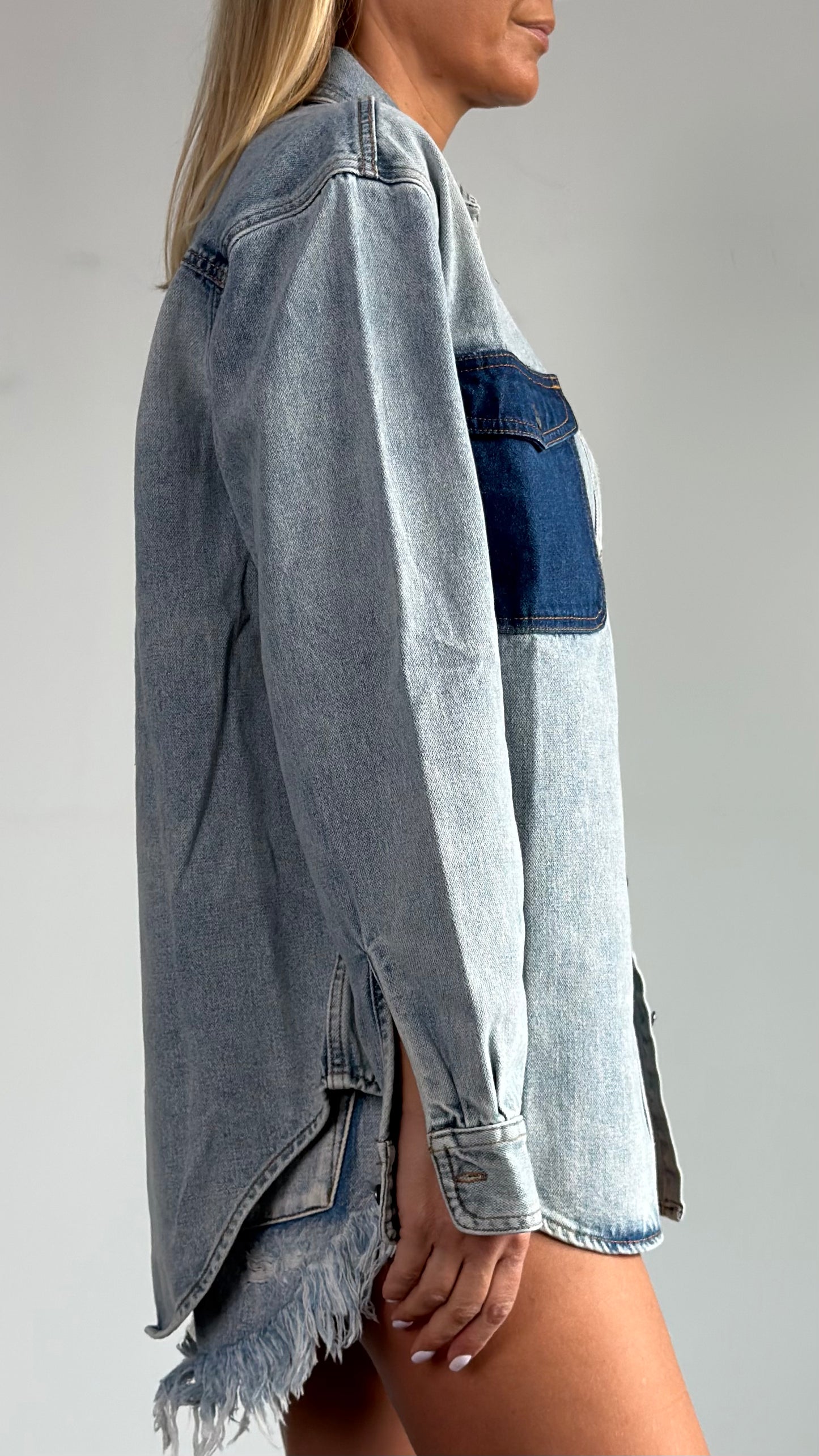 ONETEASPOON Saint Tropez Hendrixe - denim shacket