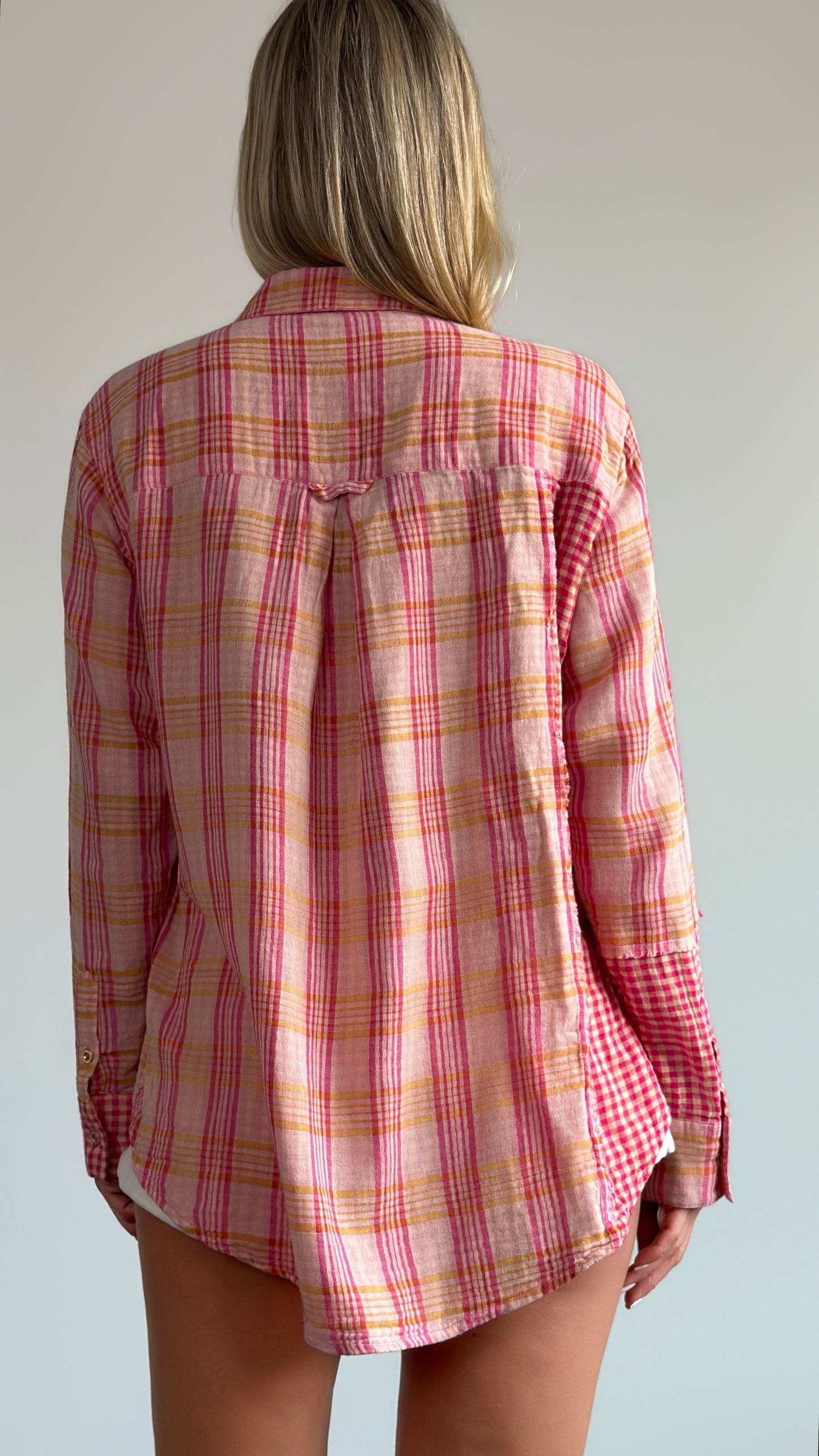 ONETEASPOON Flannel Checked Cotton Muslin - shirt