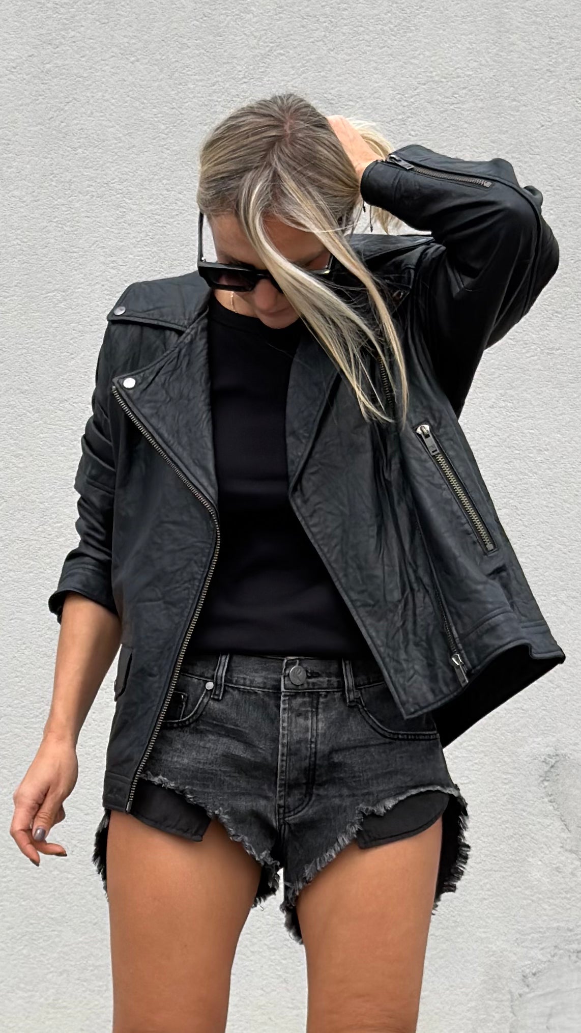 ONETEASPOON Biker Leather Jacket