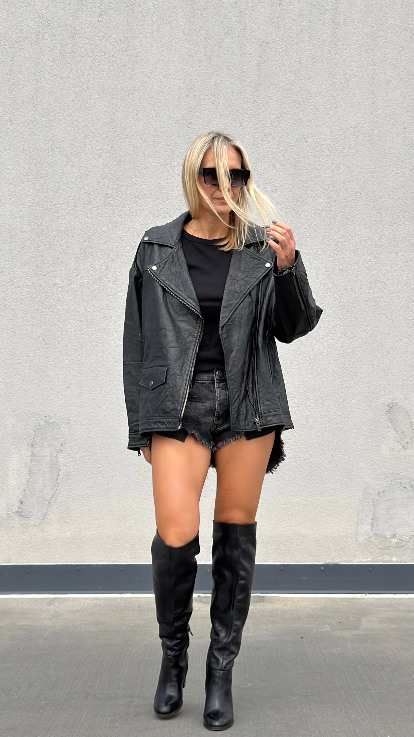 ONETEASPOON Biker Leather Jacket