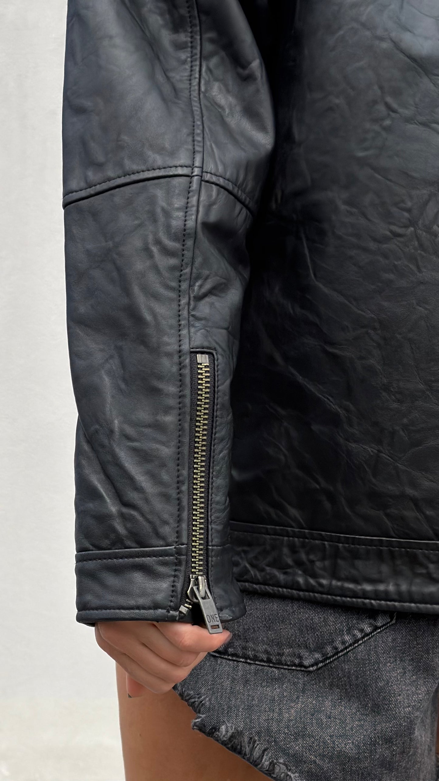 ONETEASPOON Biker Leather Jacket