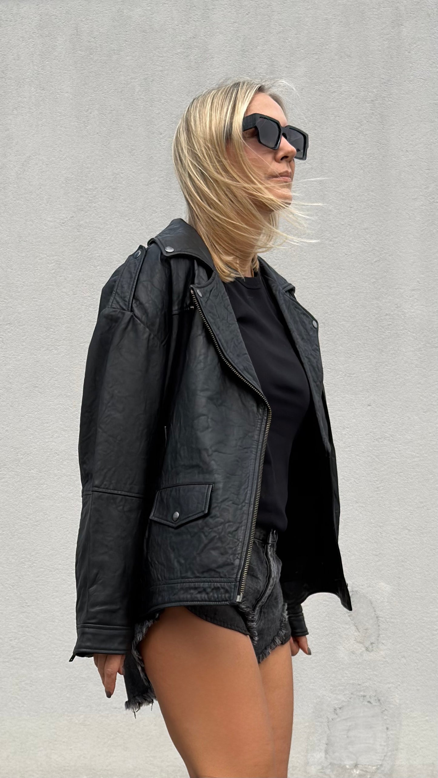 ONETEASPOON Biker Leather Jacket