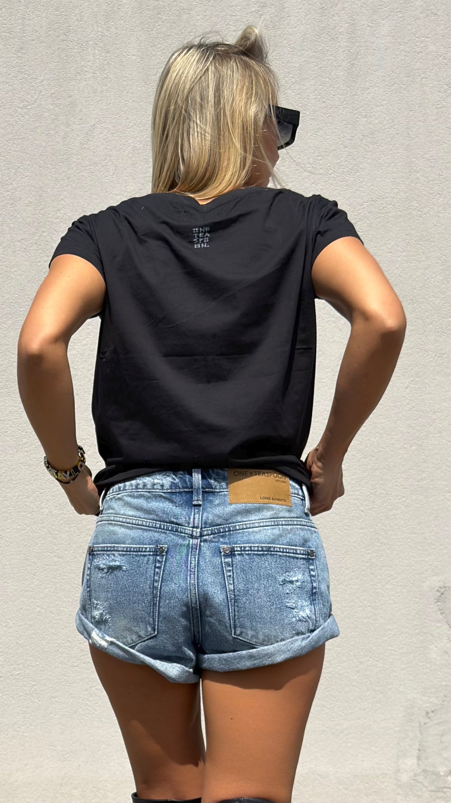 ONETEASPOON Salty Dog Bandits - denim shorts