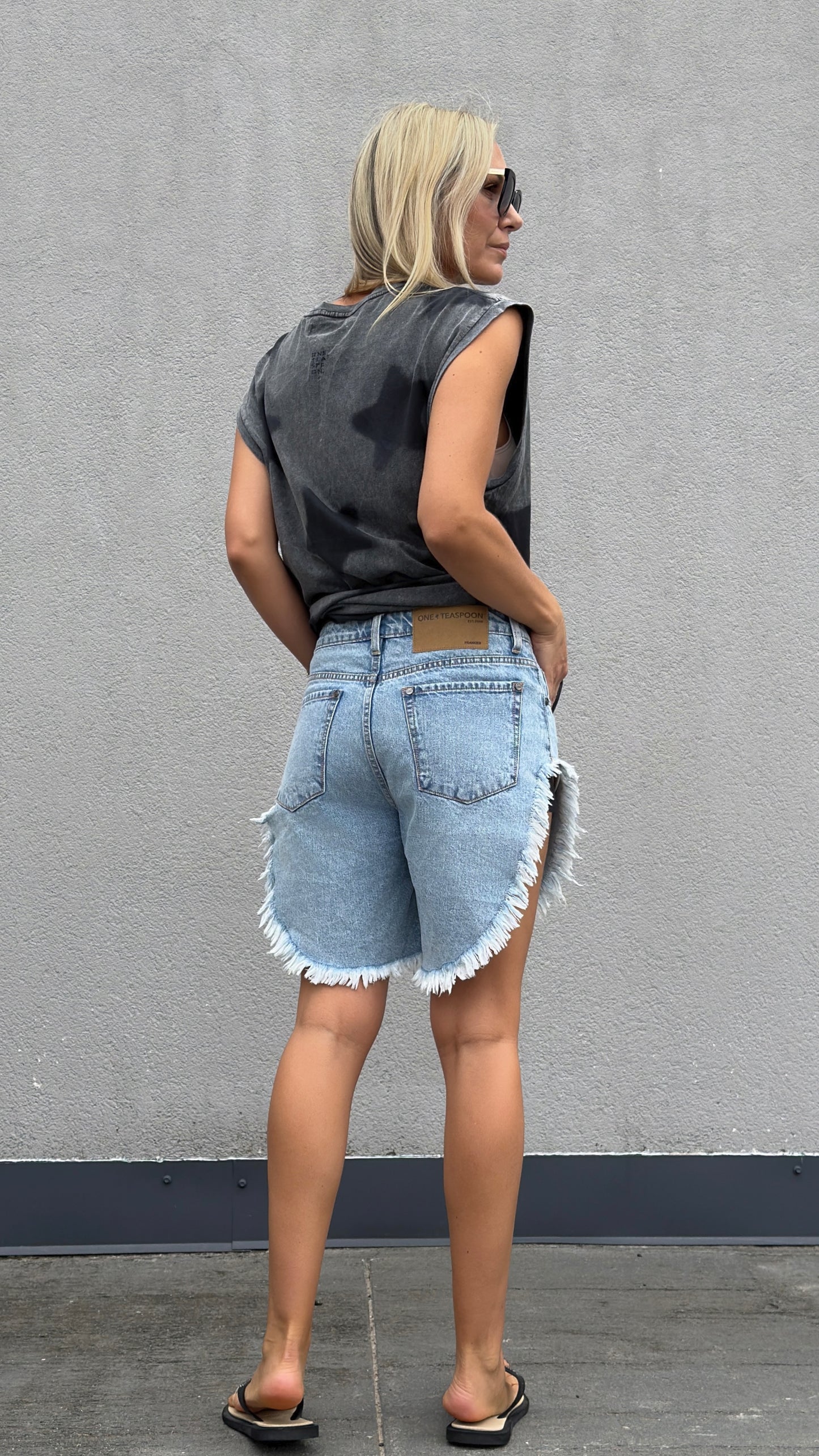 ONETEASPOON Riviera Blue Frankies - denim shorts