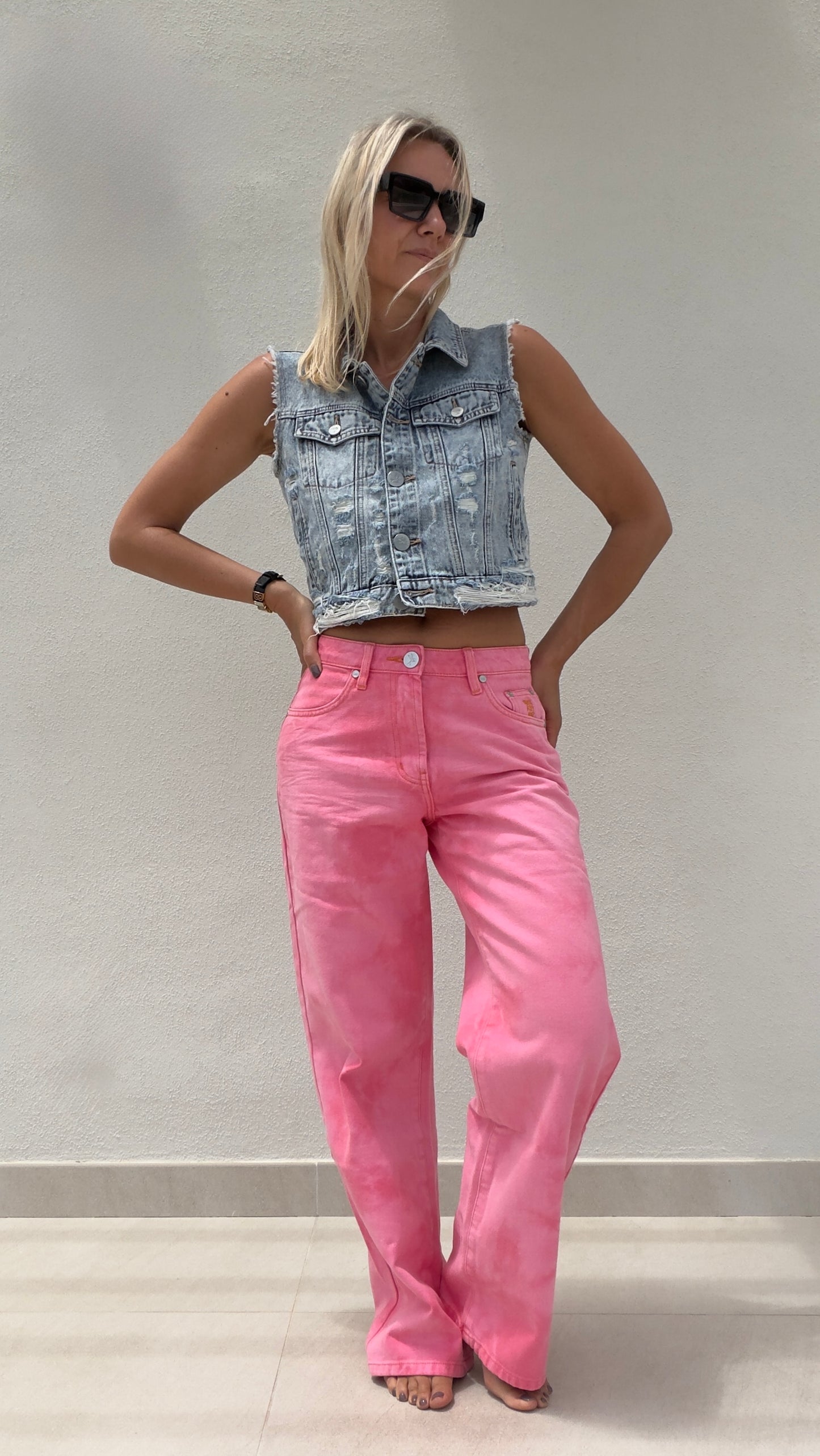 ONETEASPOON - Jackson Mid Waist Wide Leg denim jeans