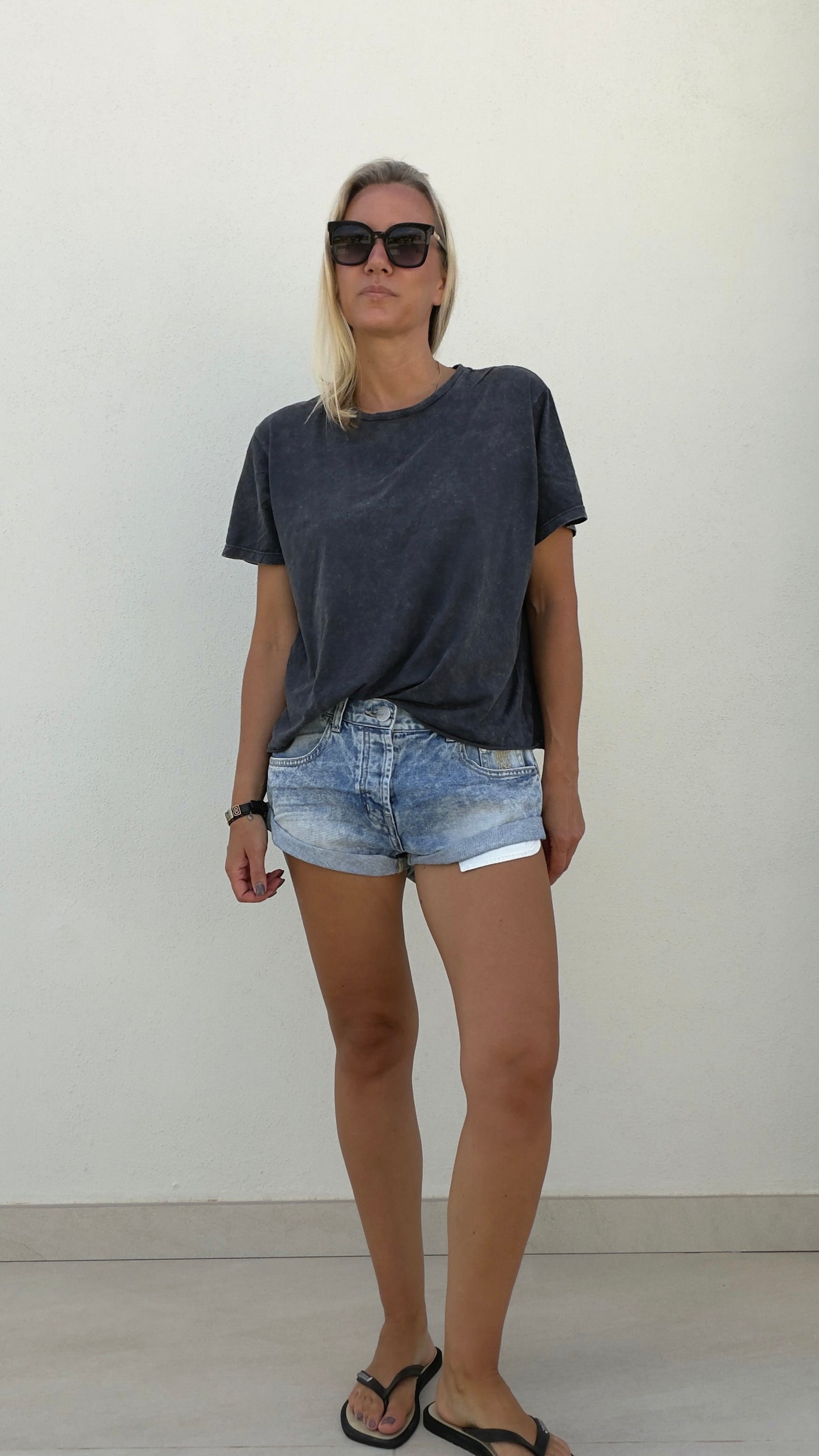 ONETEASPOON Sunset Blue Bandits - denim shorts