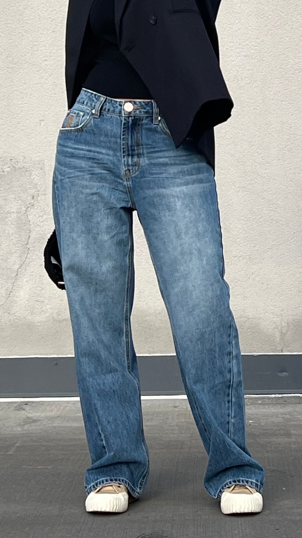 ONETEASPOON - Baxters Mid Waist Wide Leg Denim Jeans