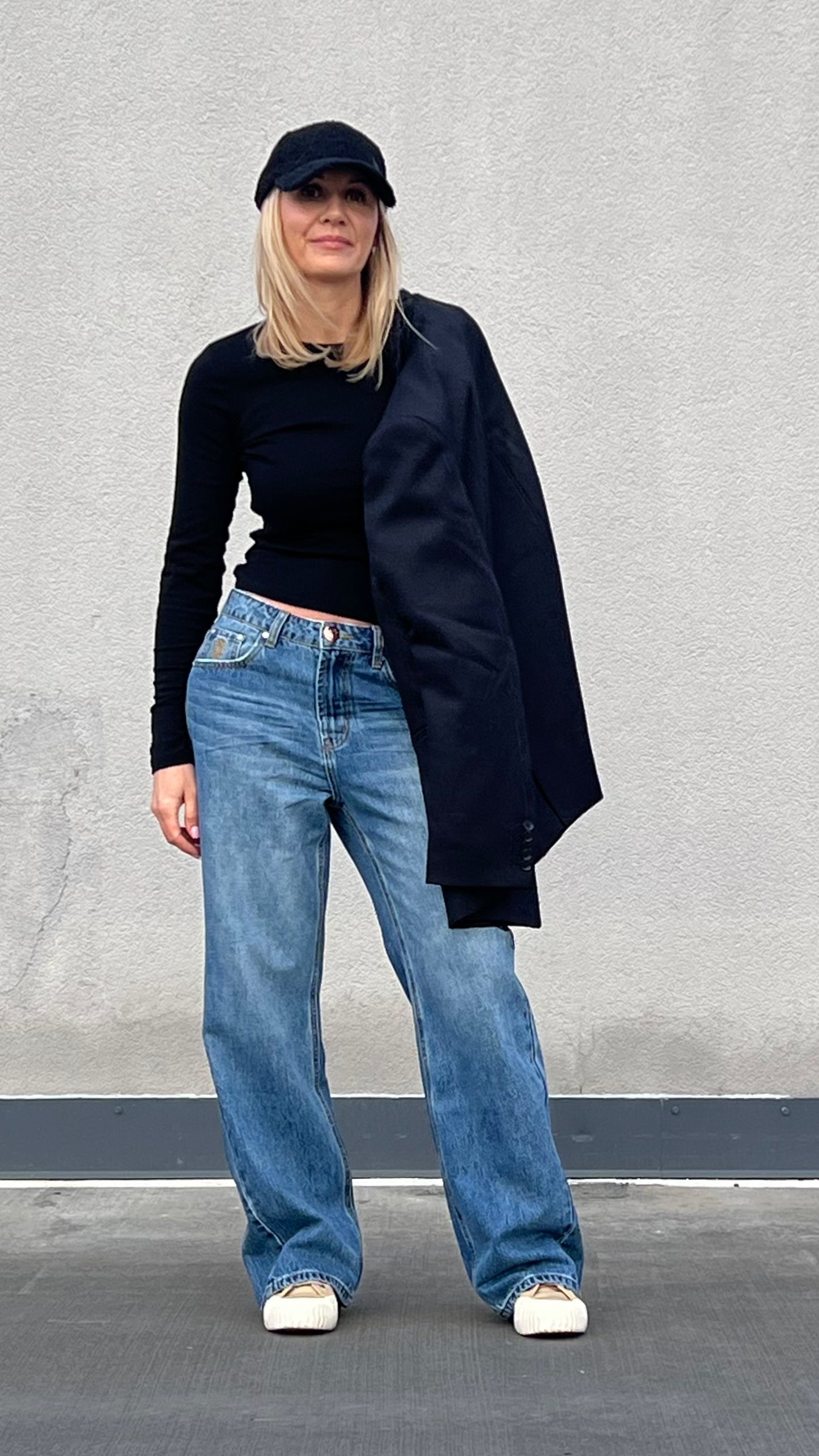 ONETEASPOON - Baxters Mid Waist Wide Leg Denim Jeans