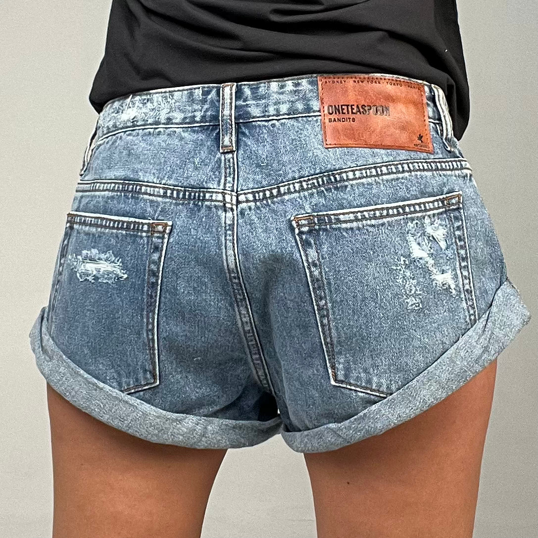 ONETEASPOON distressed denim shorts