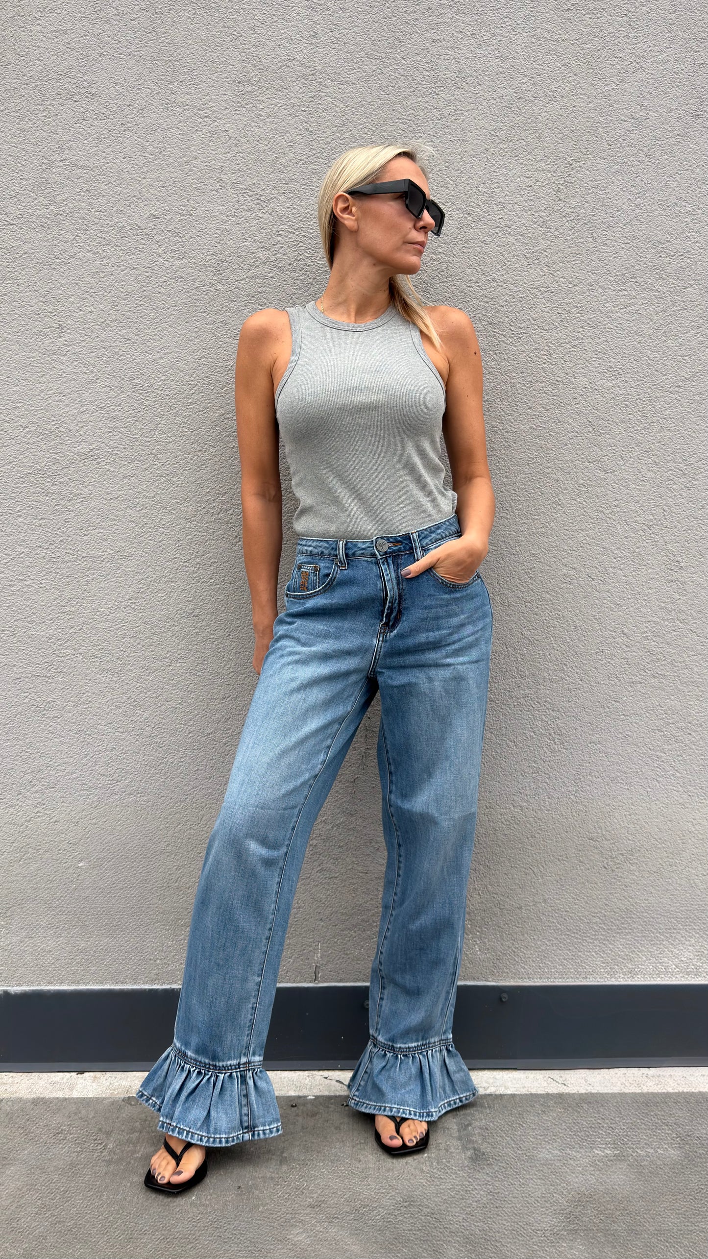 ONETEASPOON - Big Loves Friled denim jeans