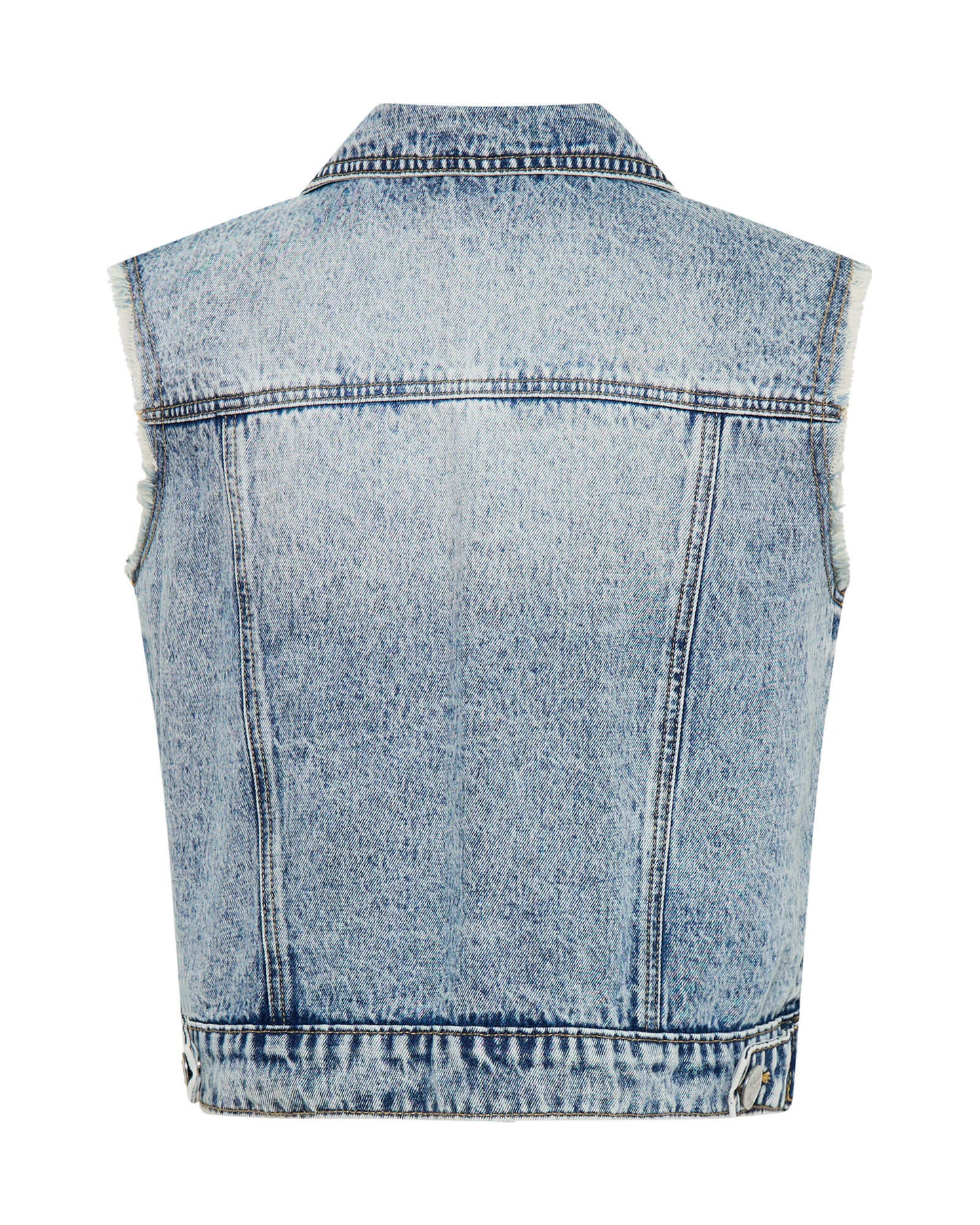 ONETEASPOON Acid Blue Denim Trucker Vest